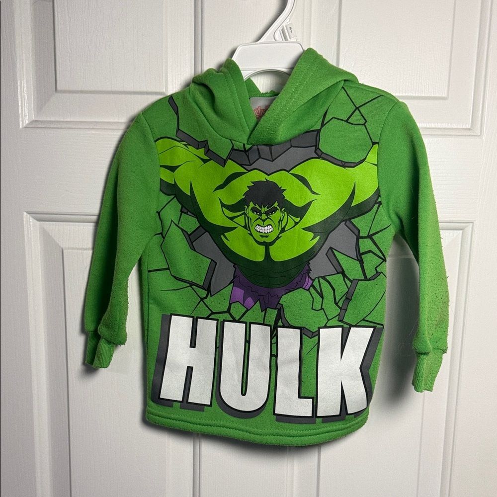 Marvel Avengers Green Incredible Hulk Hoodie for Toddlers